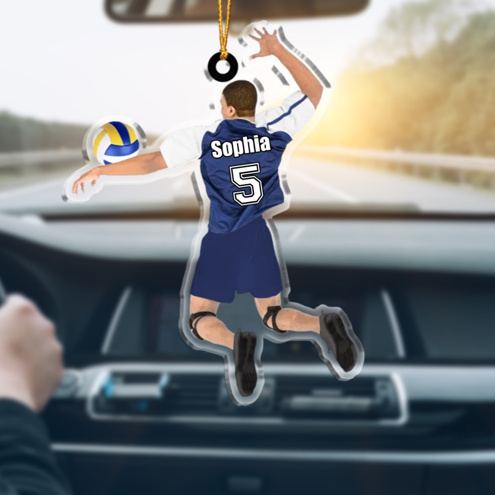 Portachiavi/Pendente in Acrilico Personalizzato per Pallavolo – Regalo Sportivo con Nome per Lei | Jessemade