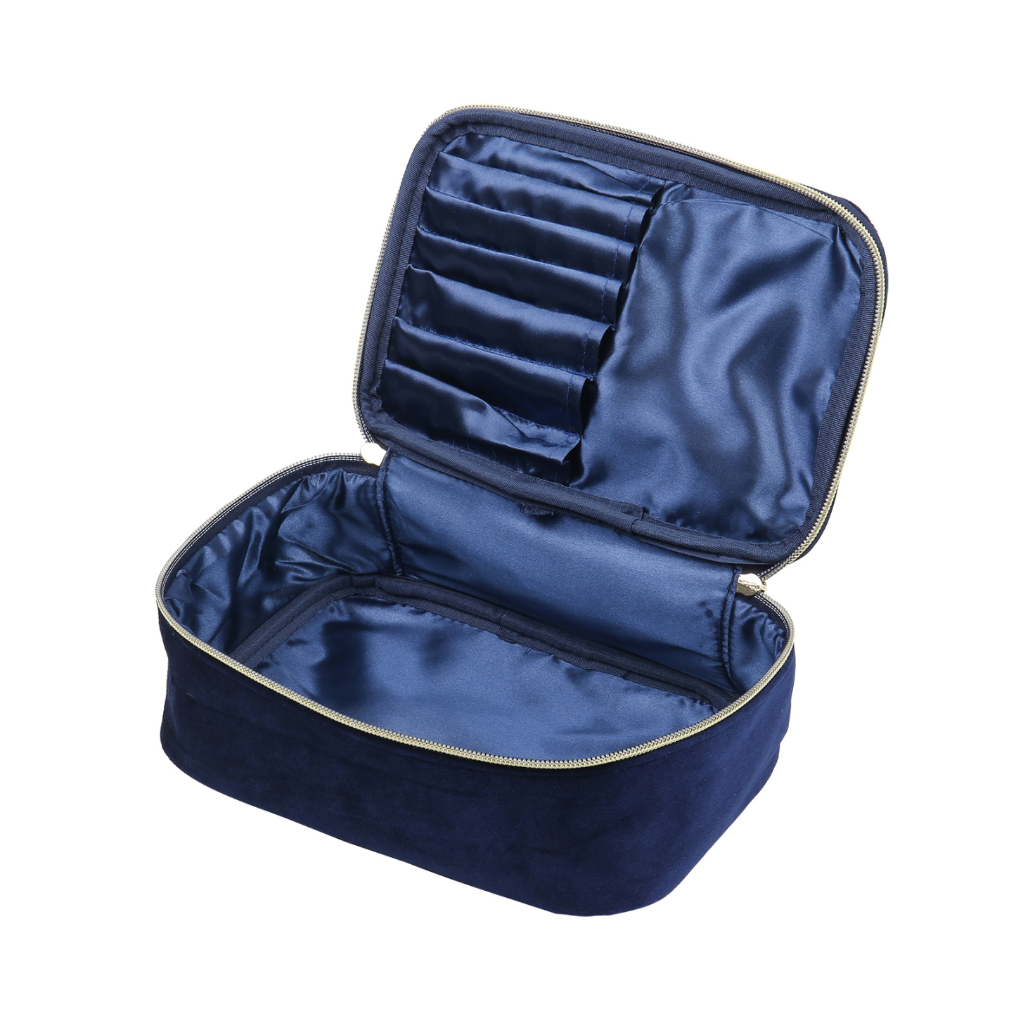 Borsa portabile per cosmetici in flanella per donna 1 nome e 1 fiore di nascita personalizzato multicolori da scegliere