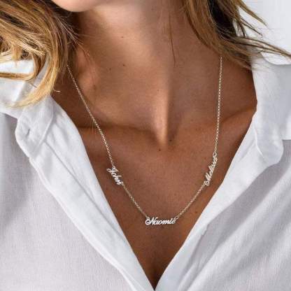 Collana 5 nomi personalizzati per lei
