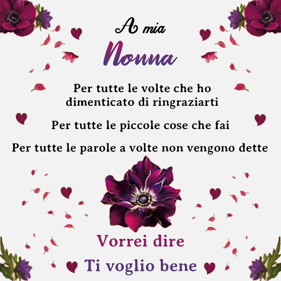 Fiore Carta regalo per Nonna