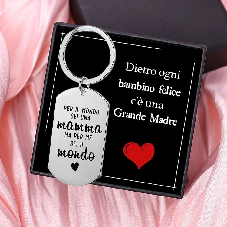 Portachiavi Personalizzato Con Foto E Incisione, A Forma Di Cuore, Per Mamma, Nonna, Moglie, Regalo Festa Della Mamma