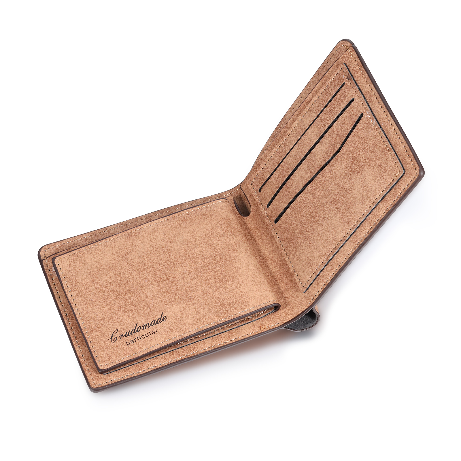 Portafoglio 2 Foto personalizzato con testo Carta da portafoglio classico da uomo