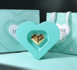 Scatola premium regalo per gioielli di San Valentino a forma di cuore