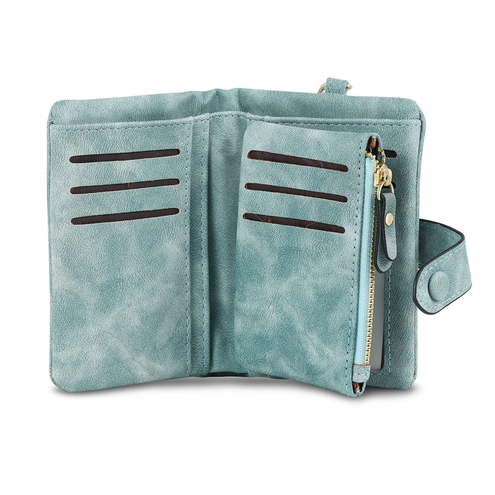 Portafoglio in PU pelle con 5 nomi & 2 testi & 1 foto personalizzati per mamma