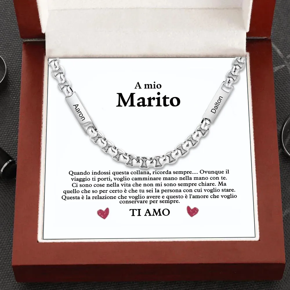 Collana personalizzata da uomo