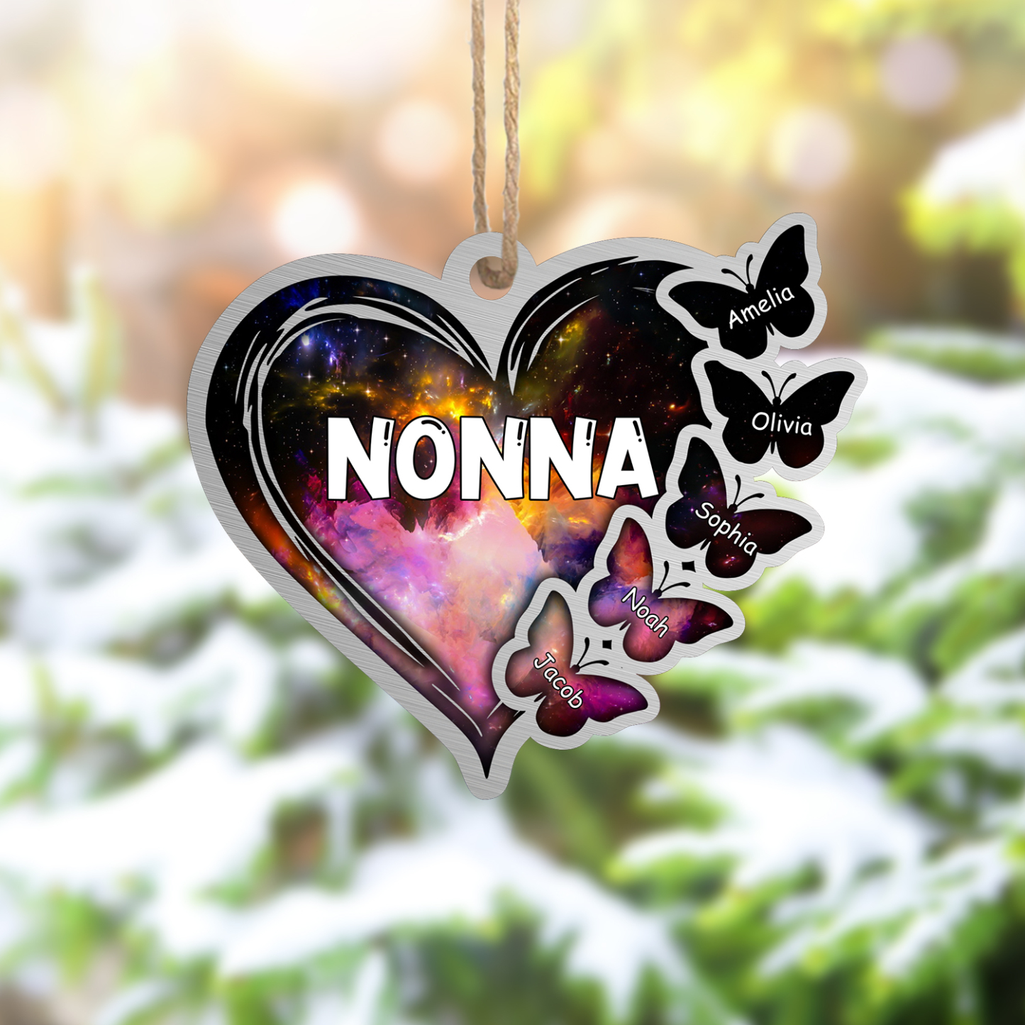 Decorazione appesa domestica ornamento acrilico natale albero personalizzato