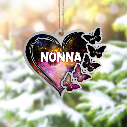 Decorazione appesa domestica ornamento acrilico natale albero personalizzato