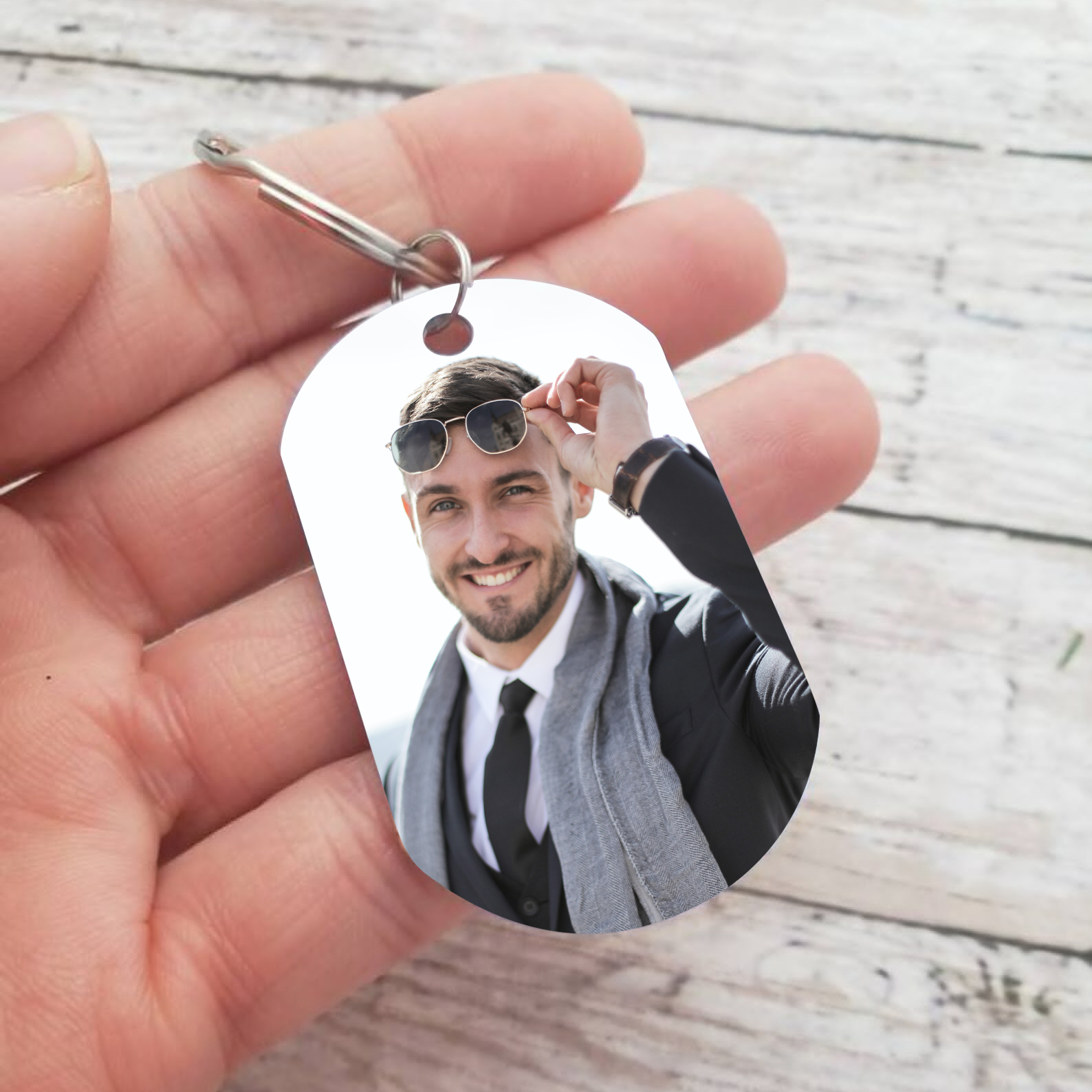 Guidando in Paradiso-Portachiavi commemorativo per padre nonno