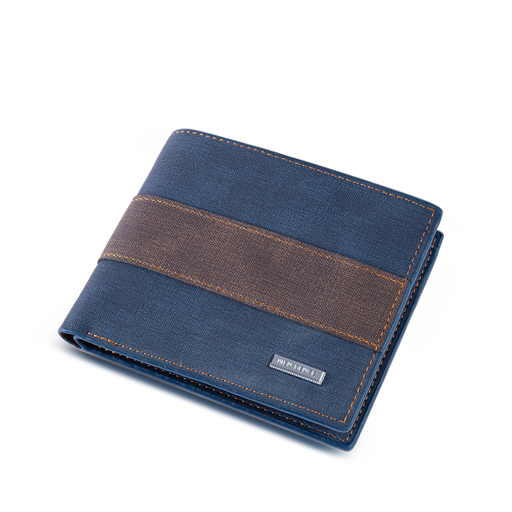 Portafoglio in pelle da uomo 2 testi personalizzabili regalo per papà