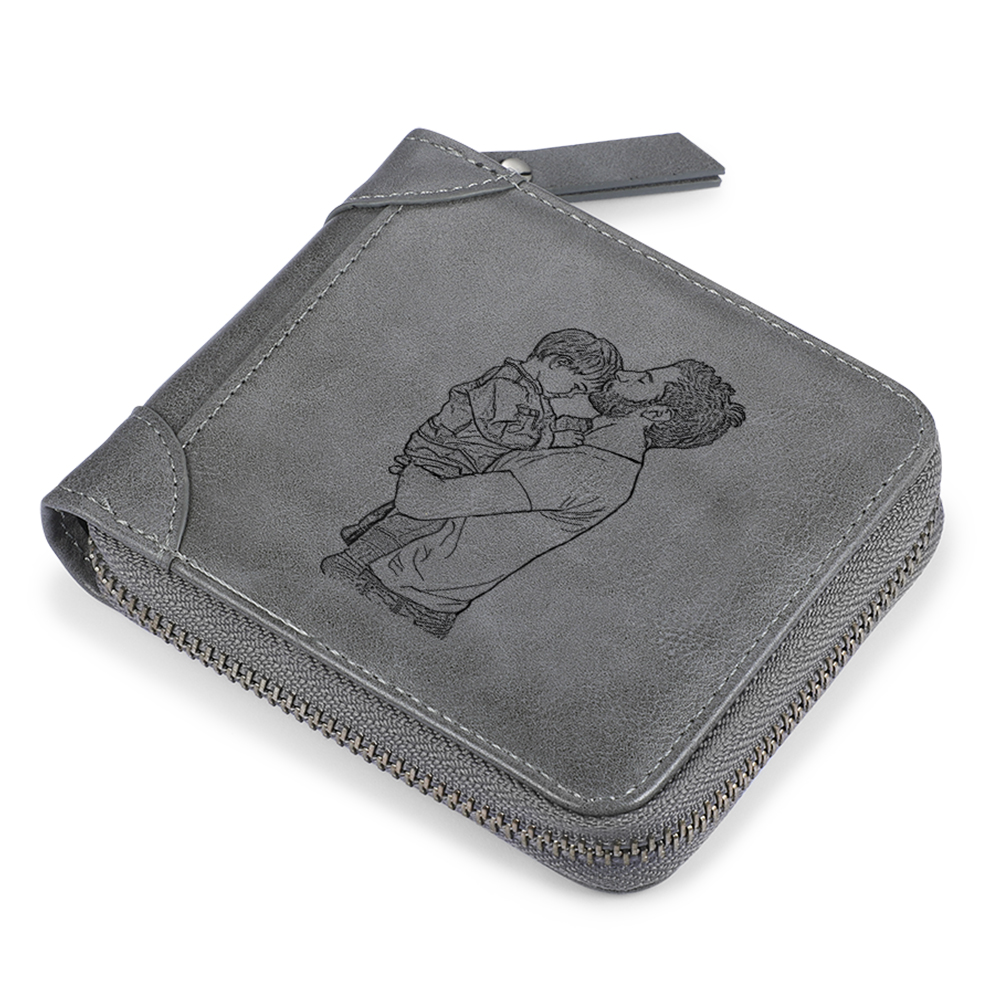 Portafoglio fotografico personalizzato Regalo classico da uomo per il padre