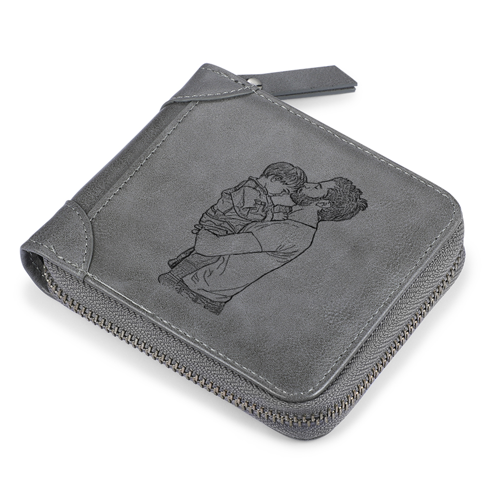 Portafoglio fotografico personalizzato Regalo classico da uomo per il padre