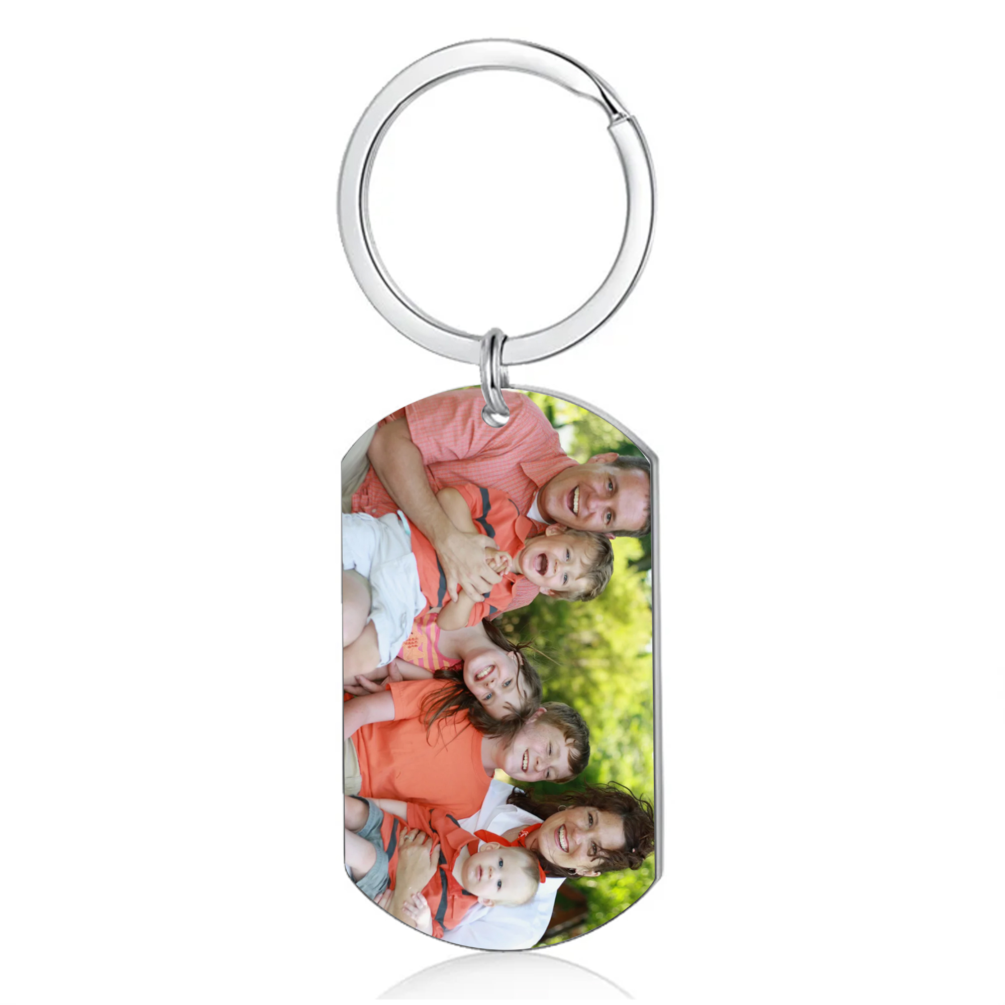 Portachiavi Personalizzato per Uomo – Incisione di 5 Nomi & Foto – Regalo Speciale per Papà/Nonno | Jessemade