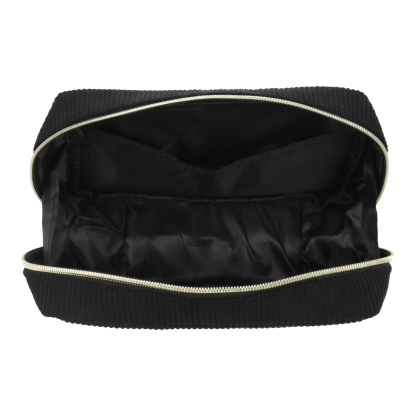 Borsa per cosmetici in velluto a coste per donna 1 nome personalizzato regalo per donna
