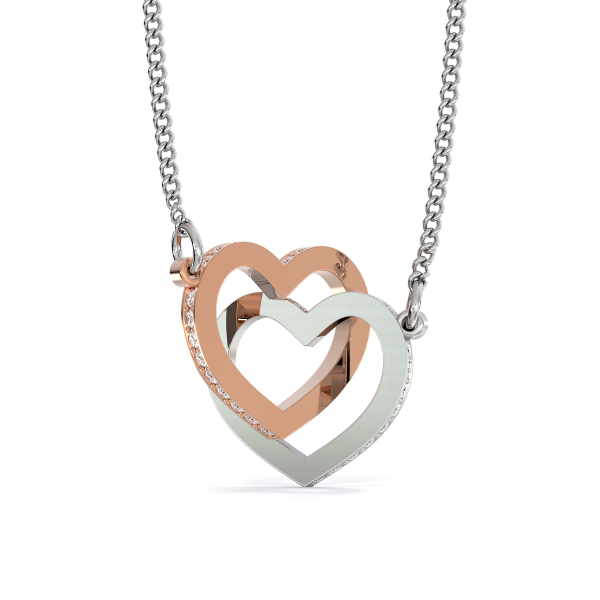 Collana Donna In Argento 925 Con Ciondolo Rosa E Zirconi Cubici – Regalo Per Fidanzata, Mamma, Nonna, Con Scatola E Cartolina