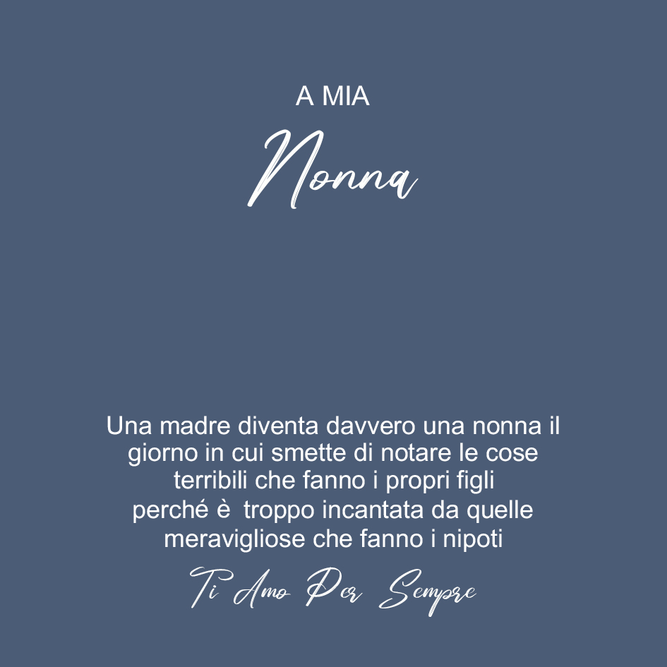 Carta e Scatola A Mia Nonna- Festa dei nonni