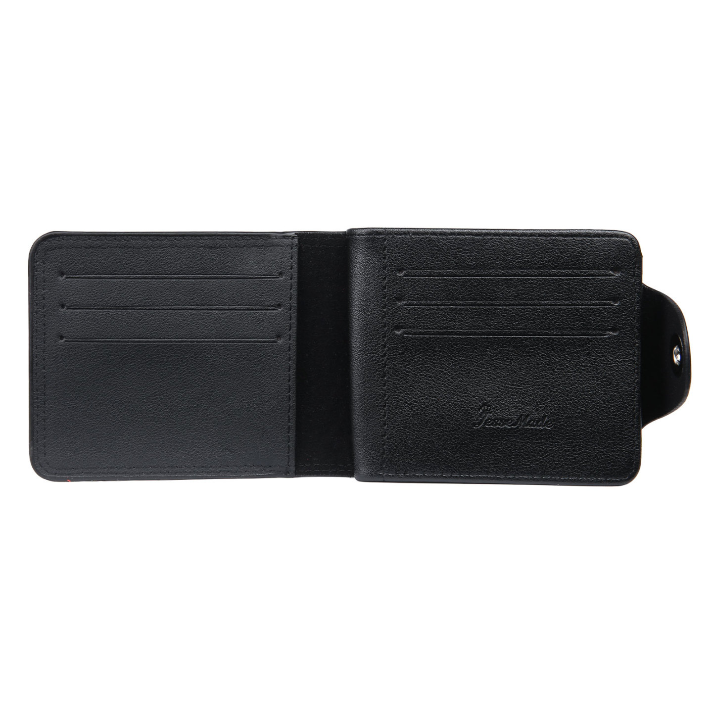 Portafoglio in PU pelle da uomo 1 nome 1 lettera e 1 foto personalizzabili regalo per uomo