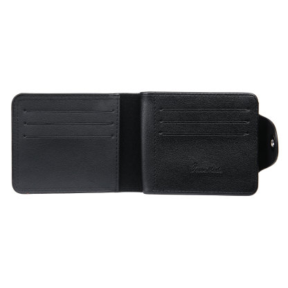 Portafoglio in PU pelle da uomo 1 nome 1 lettera e 1 foto personalizzabili regalo per uomo