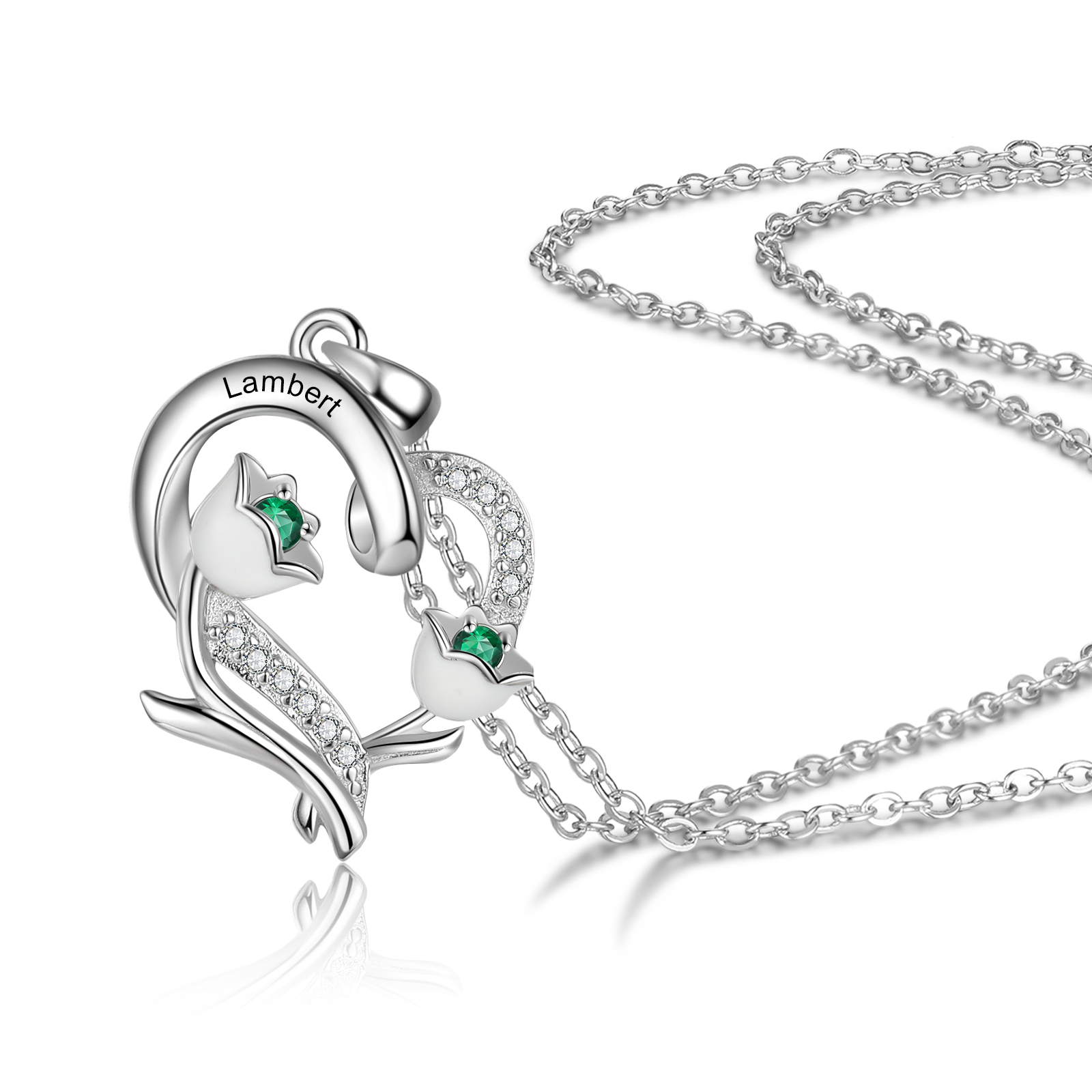 Collana Mughetto fiore del mese Maggio regalo compleanno per Lei