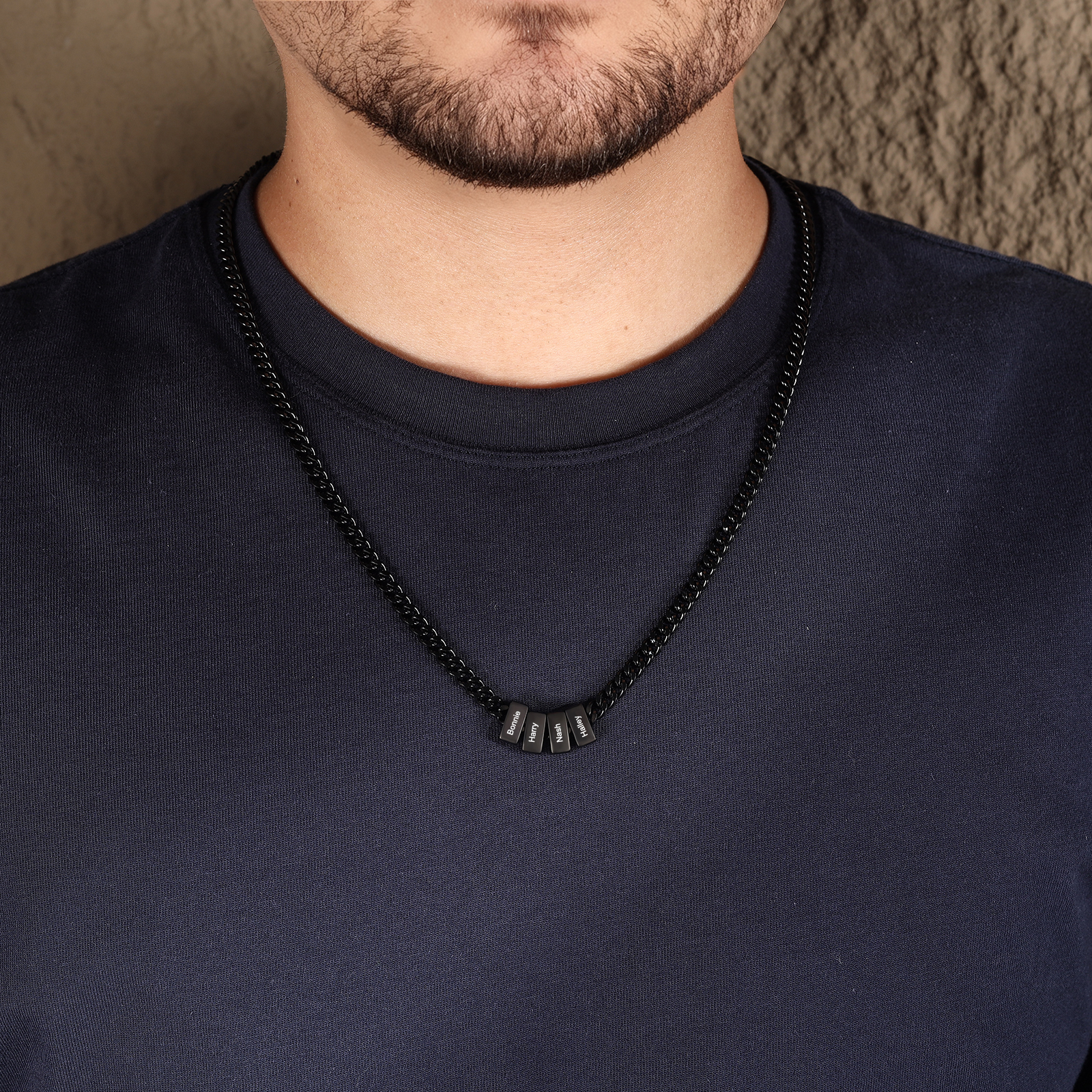 Collana Cuban Link personalizzata da uomo con 1–6 nomi