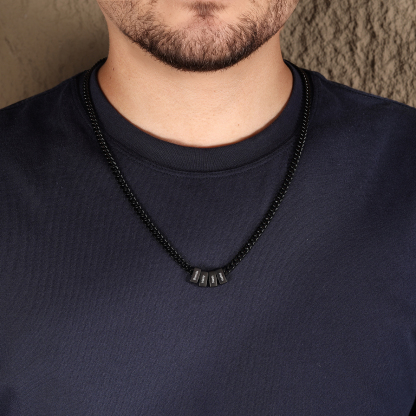 Collana Cuban Link personalizzata da uomo con 1–6 nomi