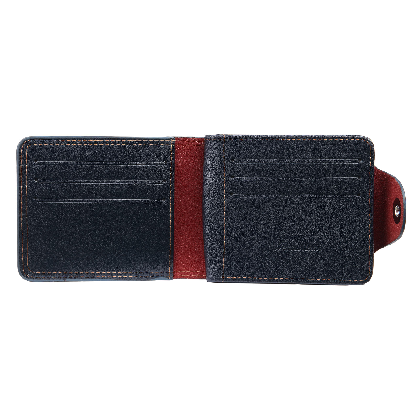 Portafoglio in PU pelle da uomo 1 nome 1 lettera e 1 foto personalizzabili regalo per uomo