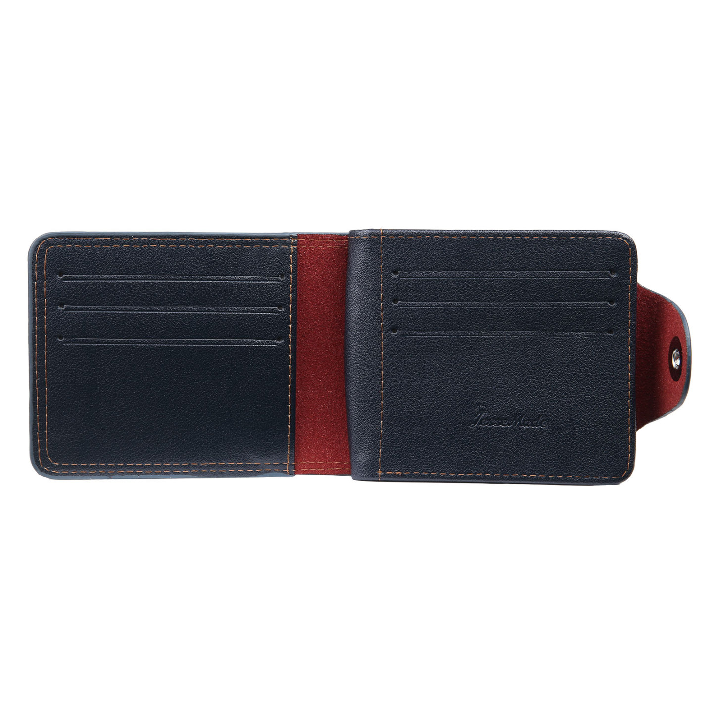 Portafoglio in PU pelle da uomo 1 nome 1 lettera e 1 foto personalizzabili regalo per uomo