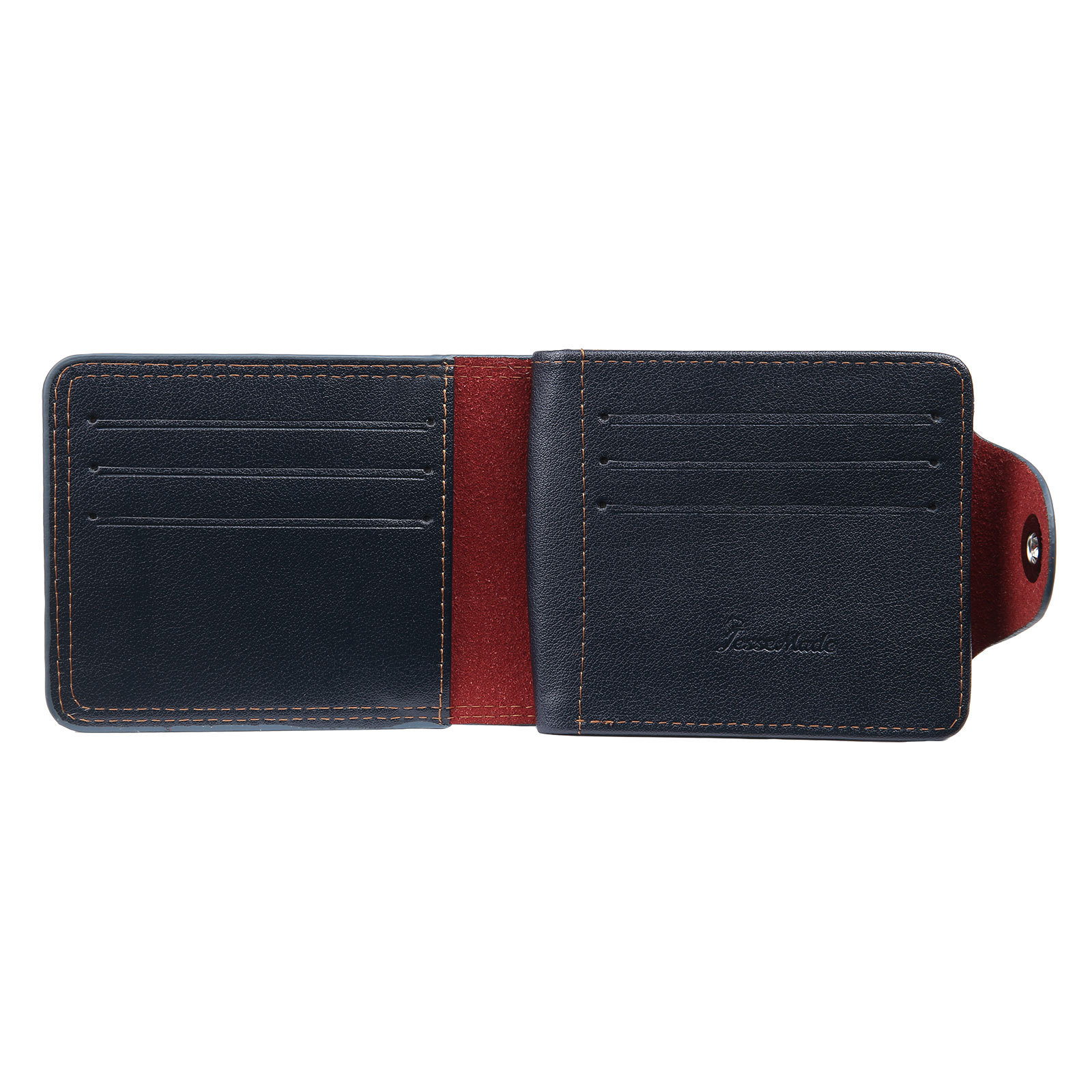 Portafoglio in PU pelle da uomo 1 nome 1 lettera e 1 foto personalizzabili regalo per uomo