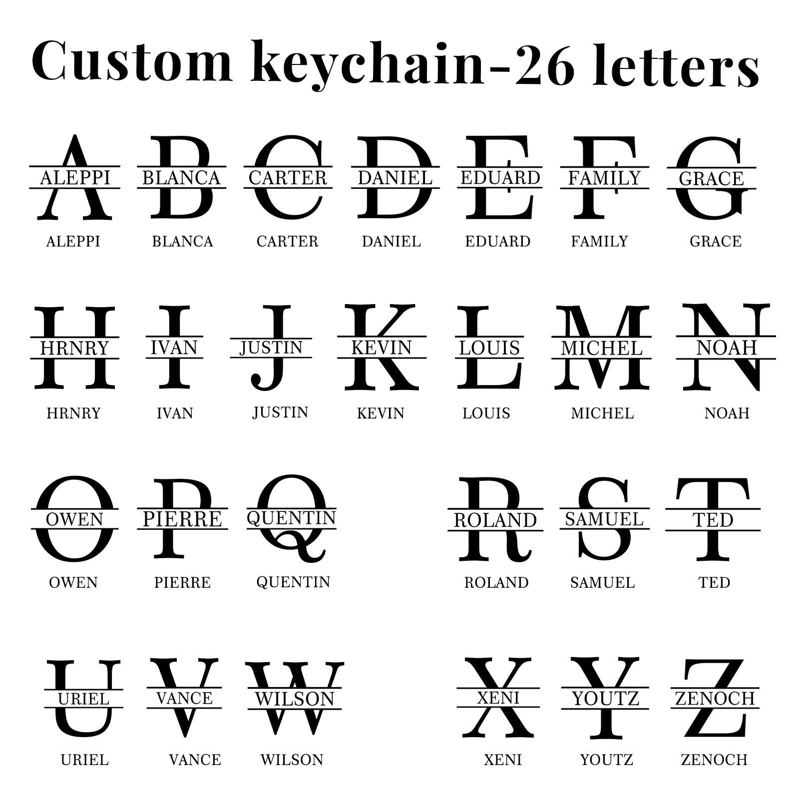 Set regalo di portafoglio e portachiavi con scatola di lettere personalizzate per Suo marito/fidanzato/ragazzo/nonno/zio