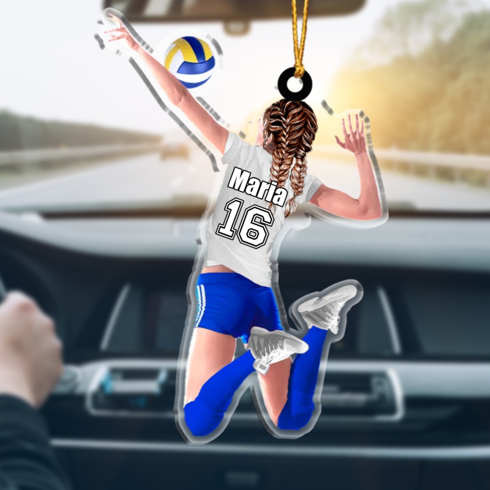 Portachiavi/Pendente in Acrilico Personalizzato per Pallavolo – Regalo Sportivo con Nome per Lei | Jessemade