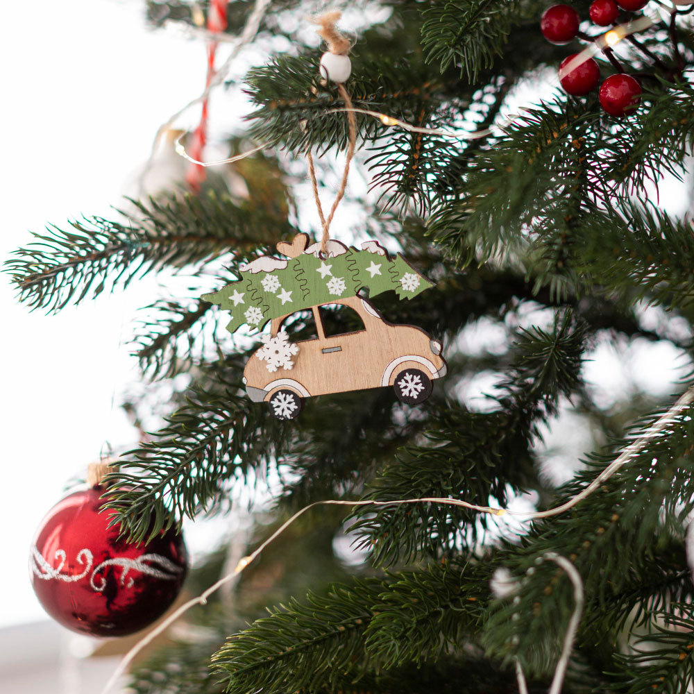 Ornamenti di Natale Bambola 4 Nomi e Testi Personalizzati