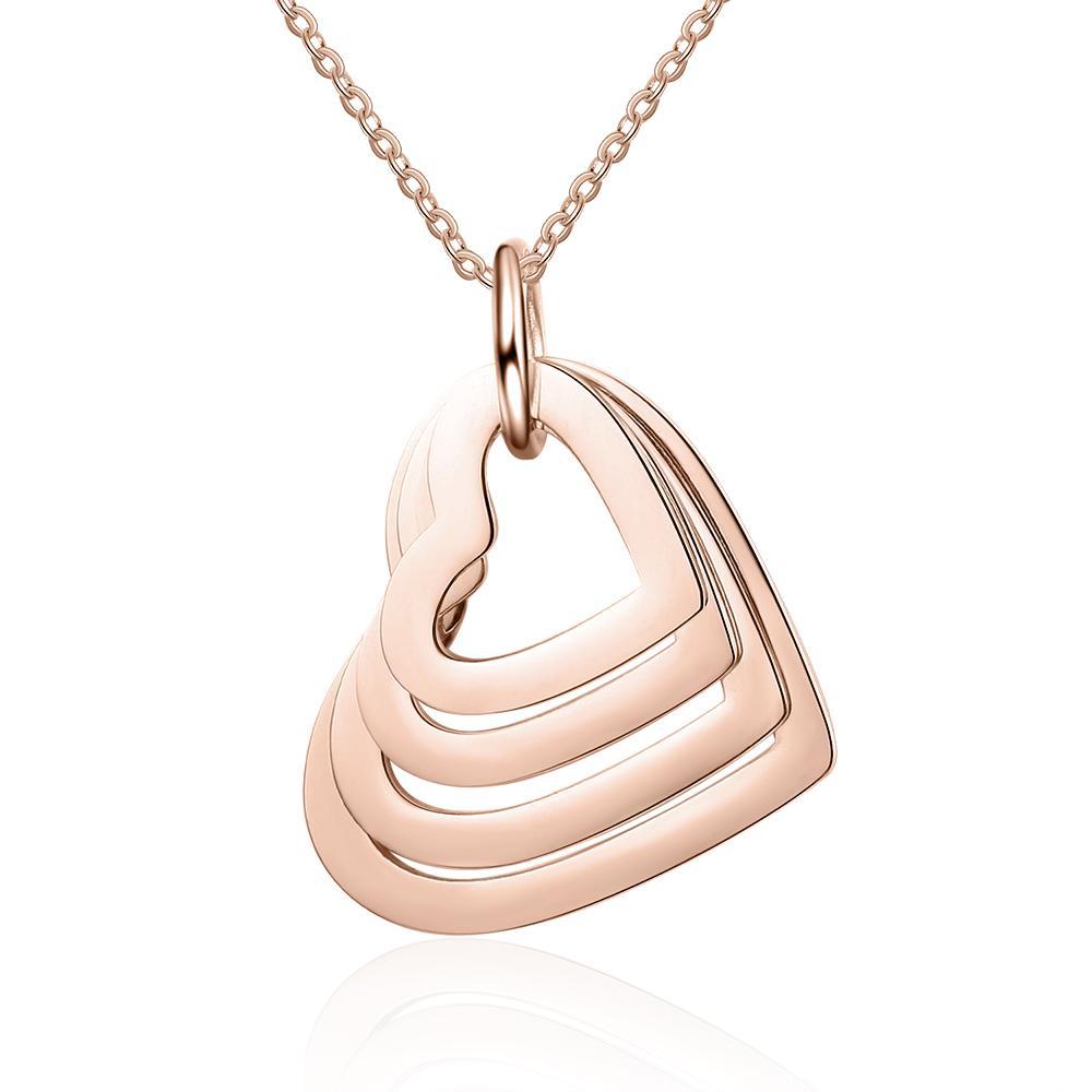 Collana personalizzata con nome inciso 4 cuori