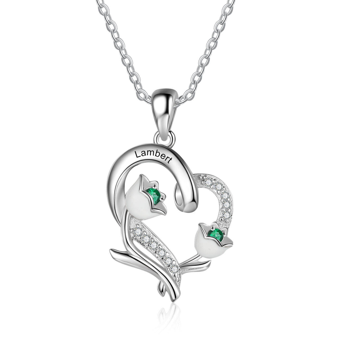 Collana Mughetto fiore del mese Maggio regalo compleanno per Lei