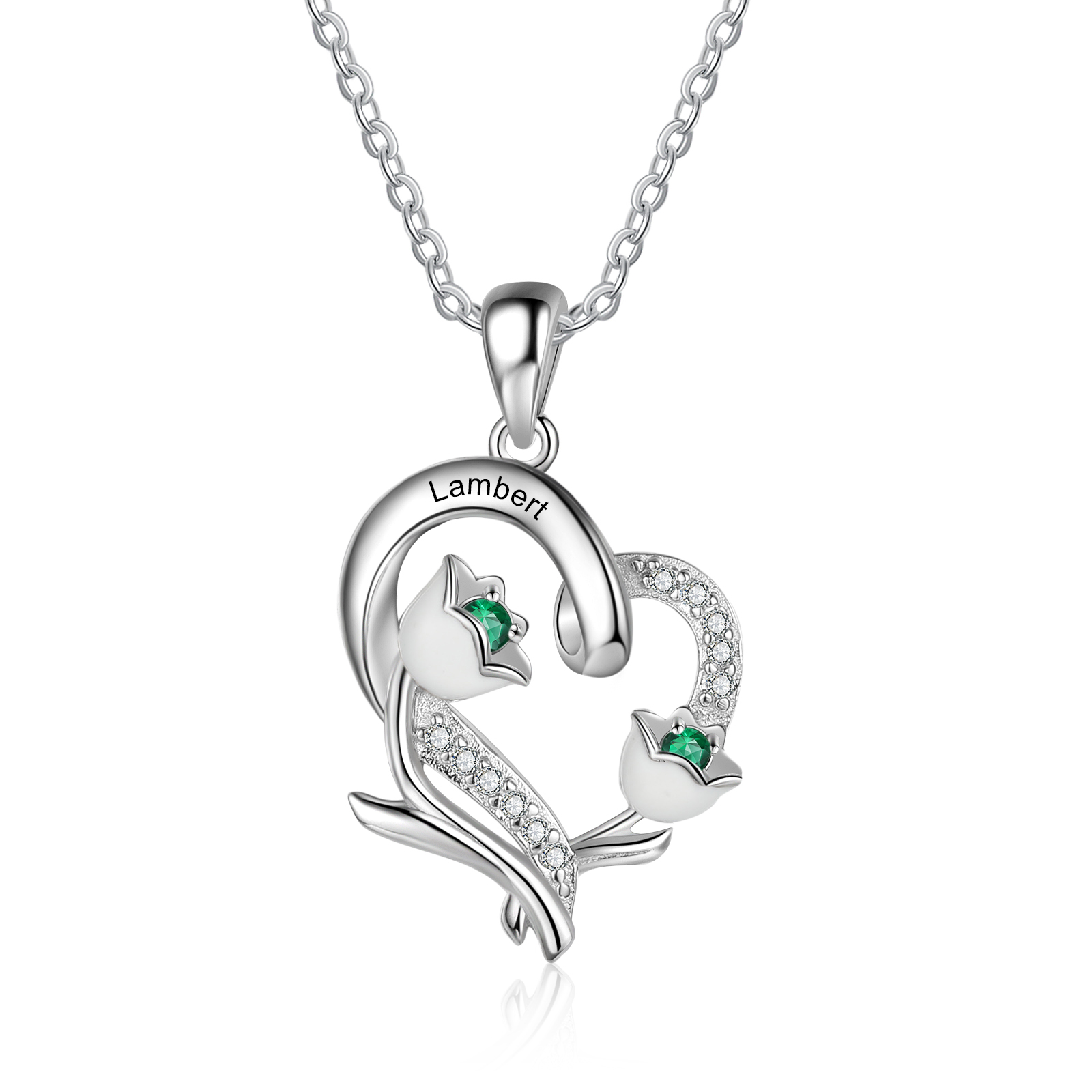 Collana Mughetto fiore del mese Maggio regalo compleanno per Lei