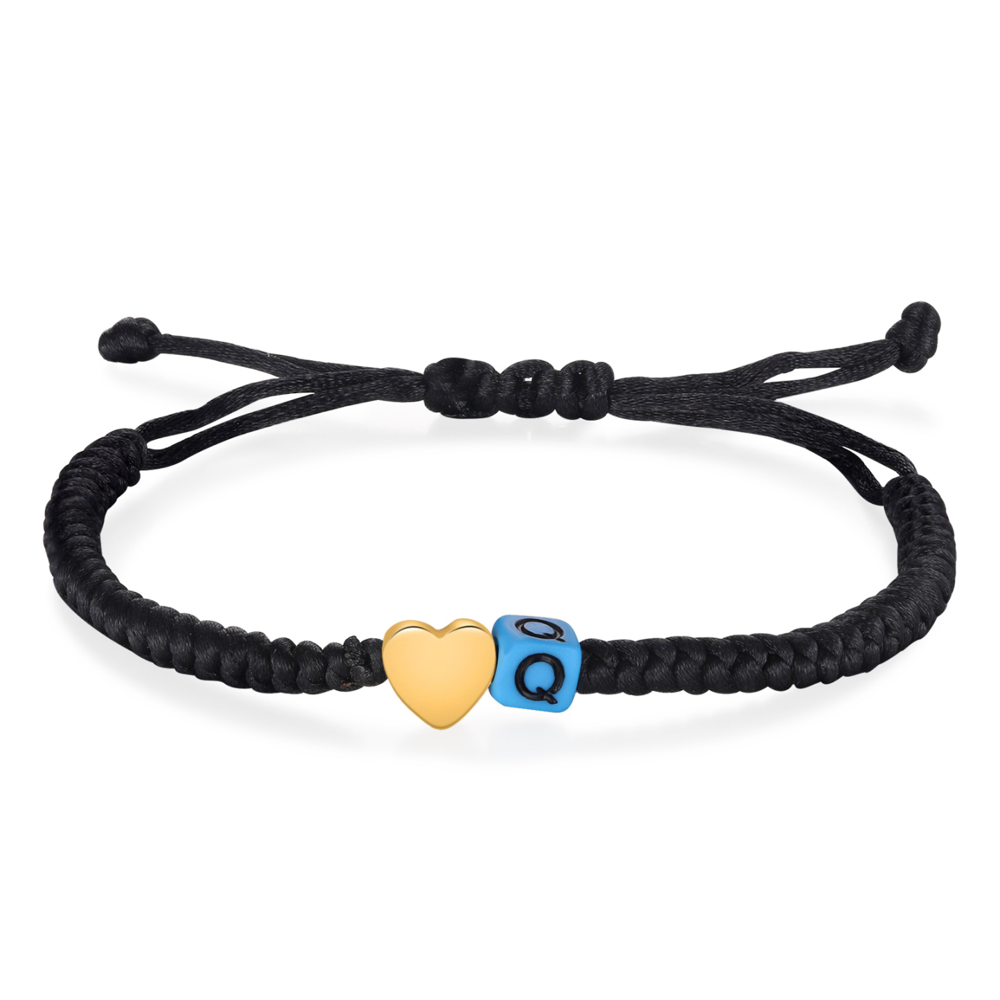 2PCS Braccialetto con perline di 2 lettere personalizzato regalo per scuola