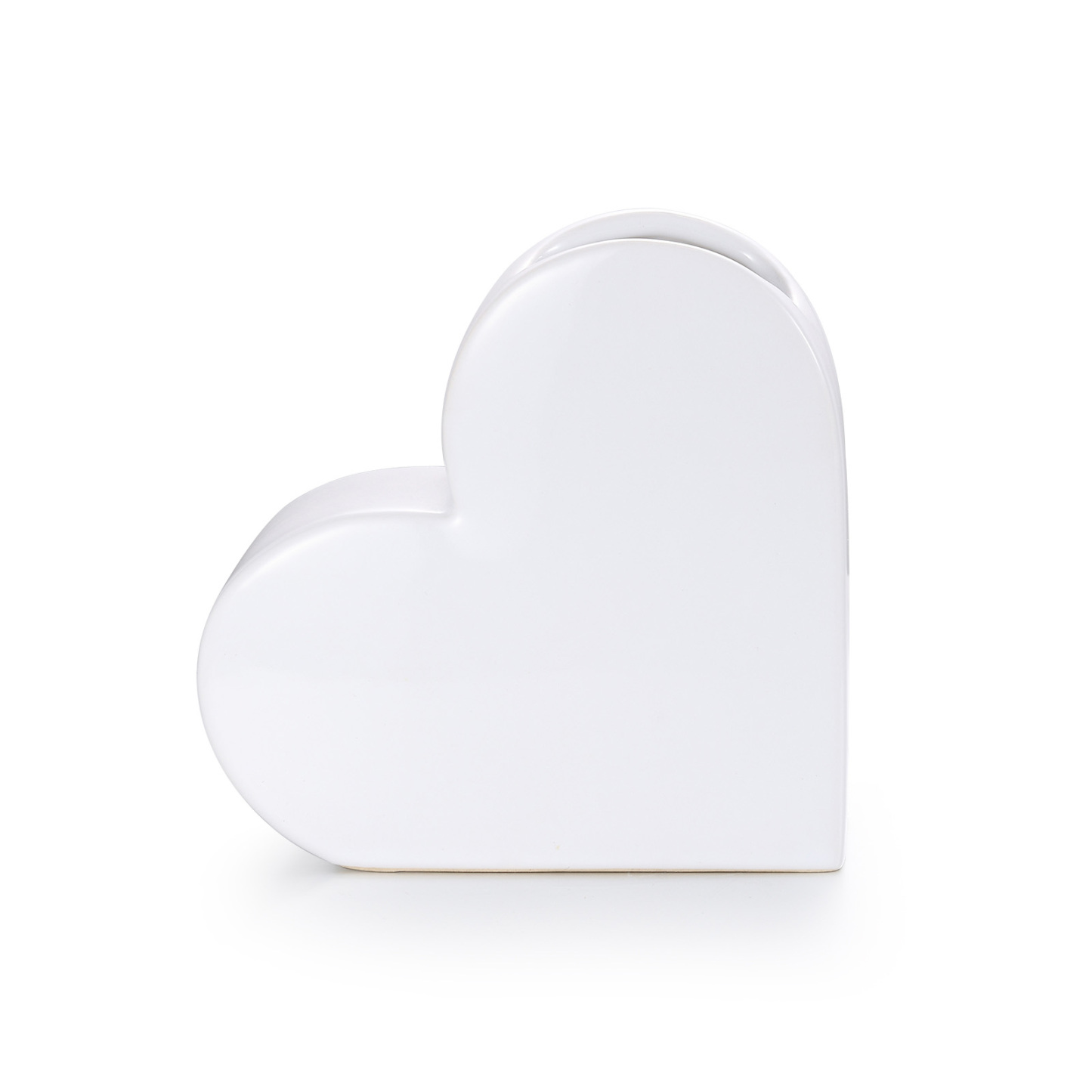 Vaso Cuore in Ceramica Personalizzato con 2-8 Nomi e Farfalle