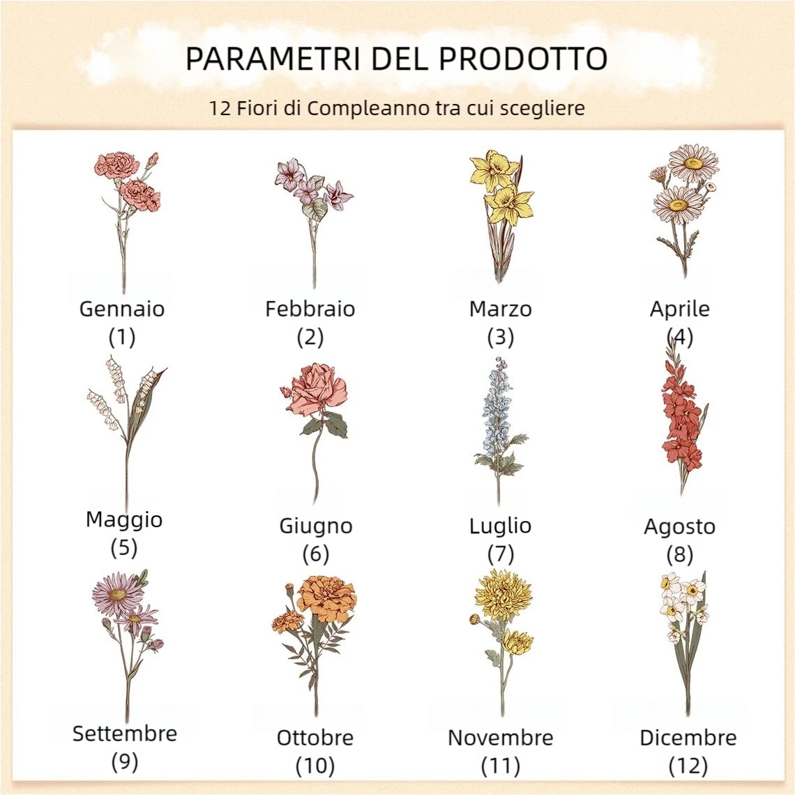 Prima mamma, ora nonna - vaso in ceramica floreale personalizzato