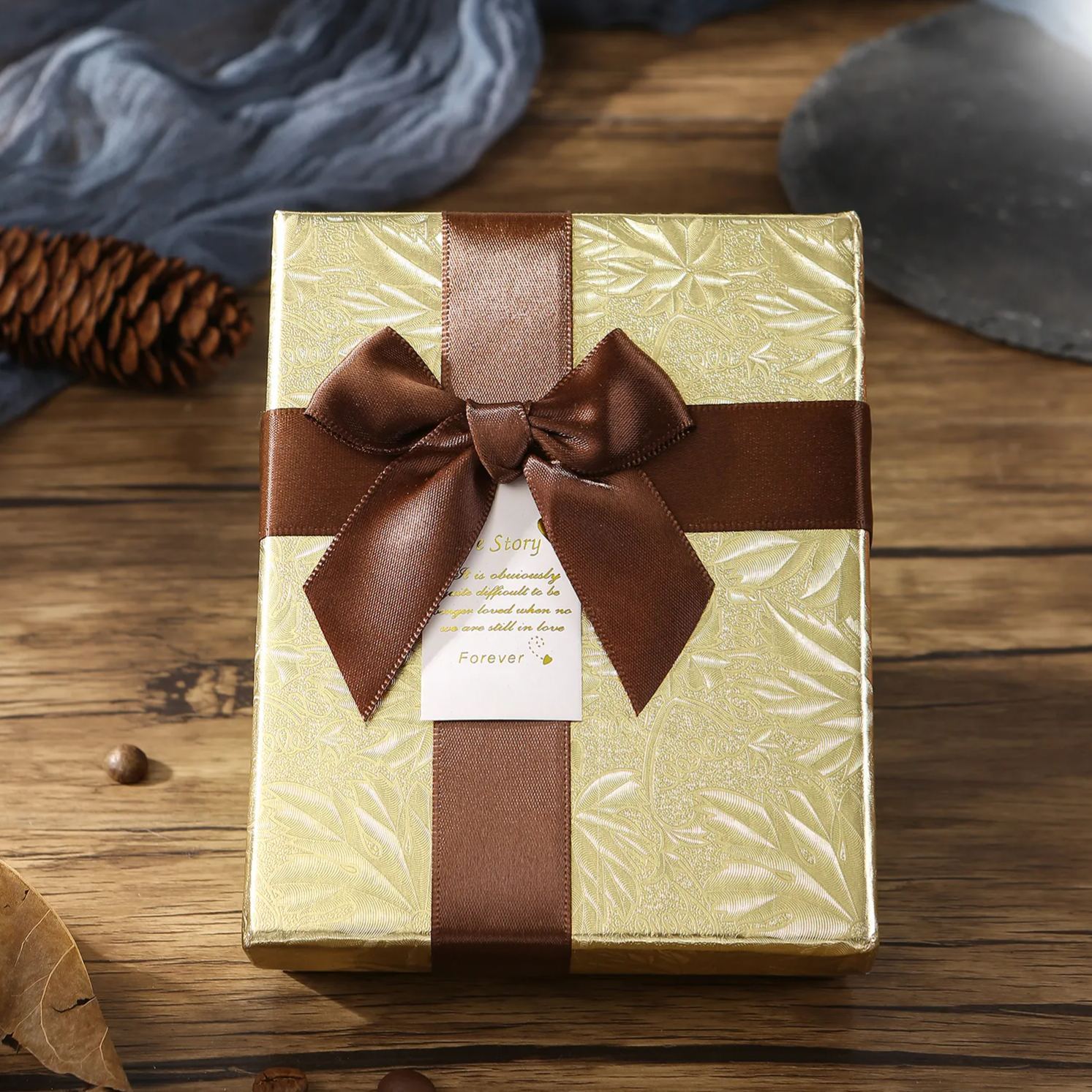 Portafoglio squisita scatola regalo Rosso, oro e marrone tre colori opzionali | Jessemade