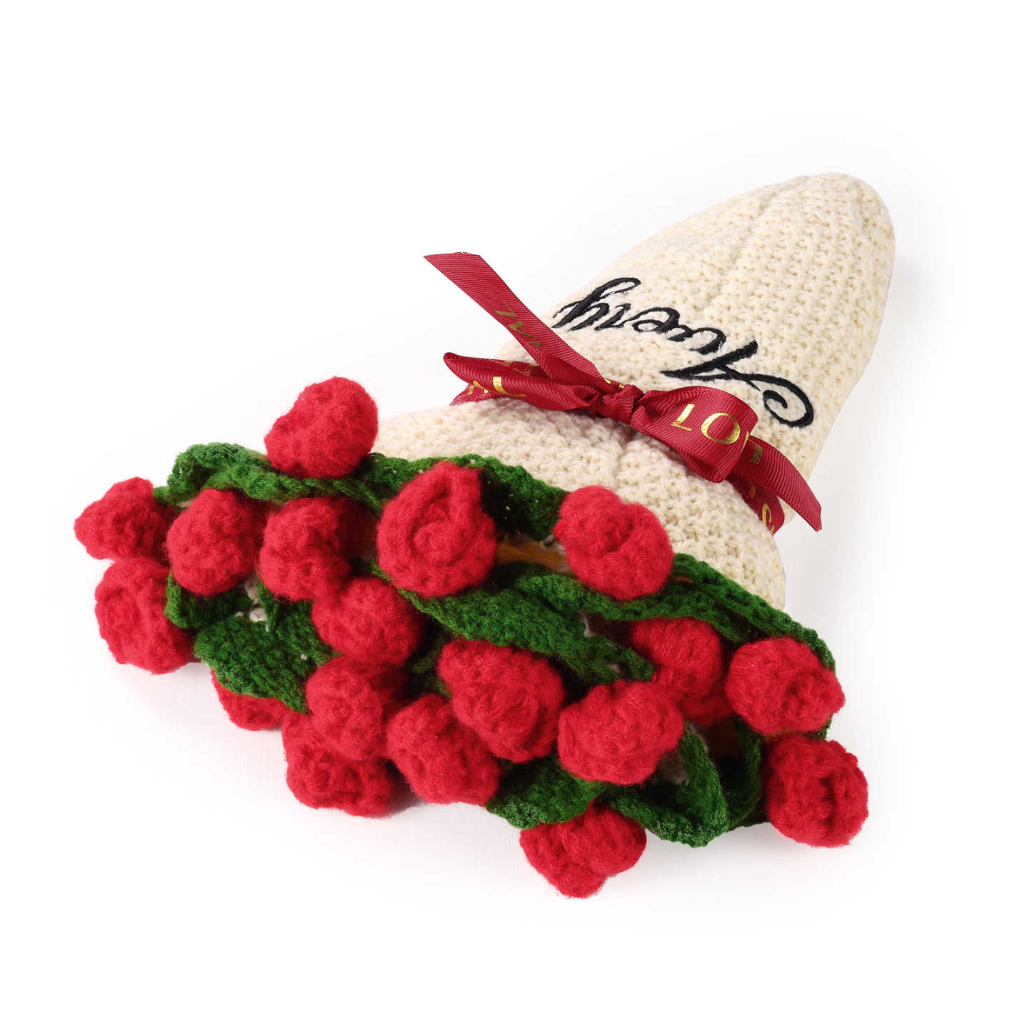 Coperta fatta a mano all'uncinetto con fiori personalizzati, nome personalizzato, regalo di compleanno per lei | Jessemade