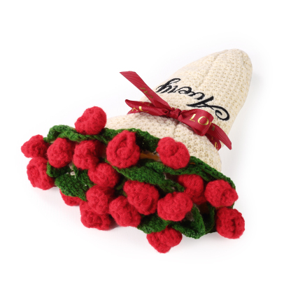 Coperta fatta a mano all'uncinetto con fiori personalizzati, nome personalizzato, regalo di compleanno per lei | Jessemade