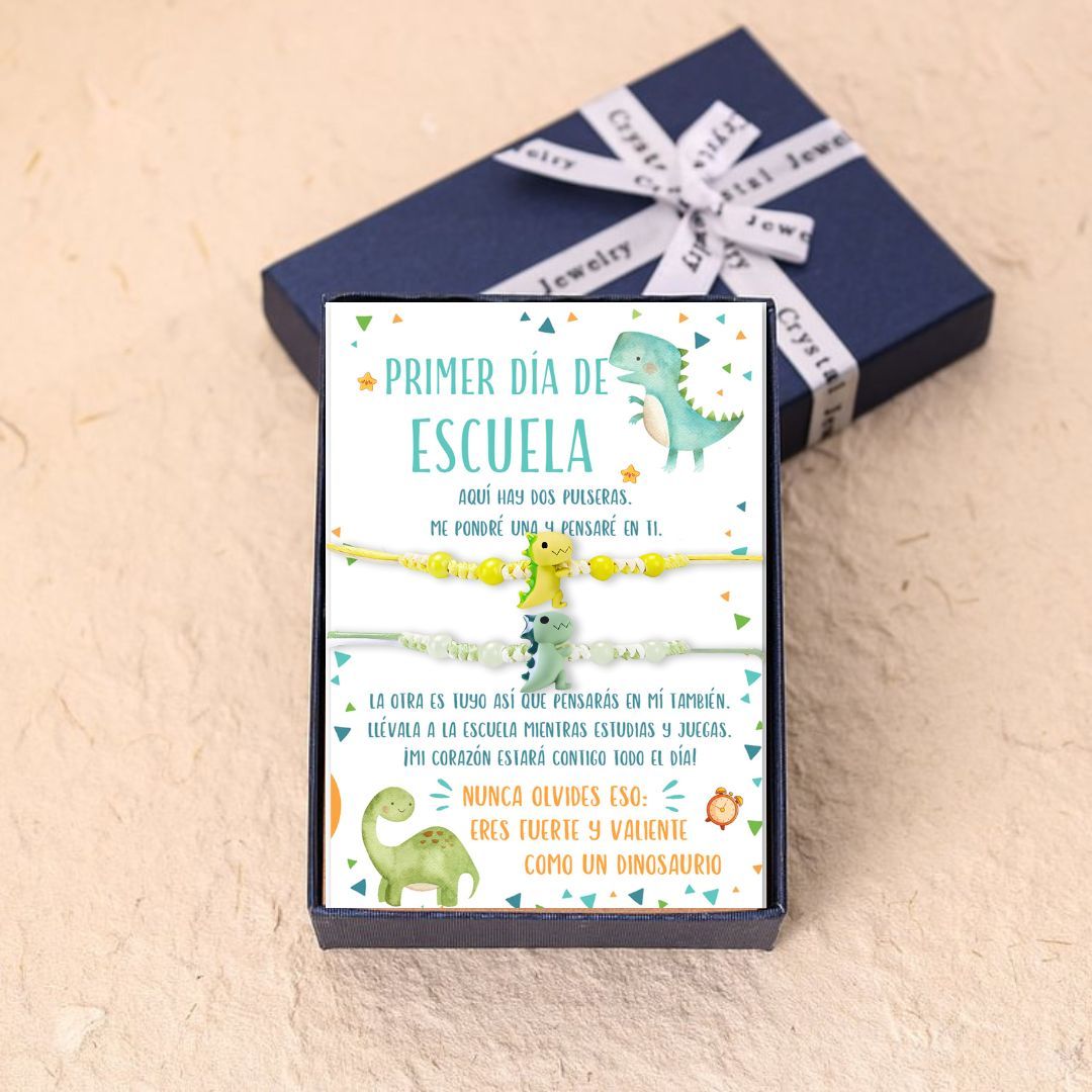 Unidad de 2 pulseras de dinosaurio - Regalos de regreso a la escuela