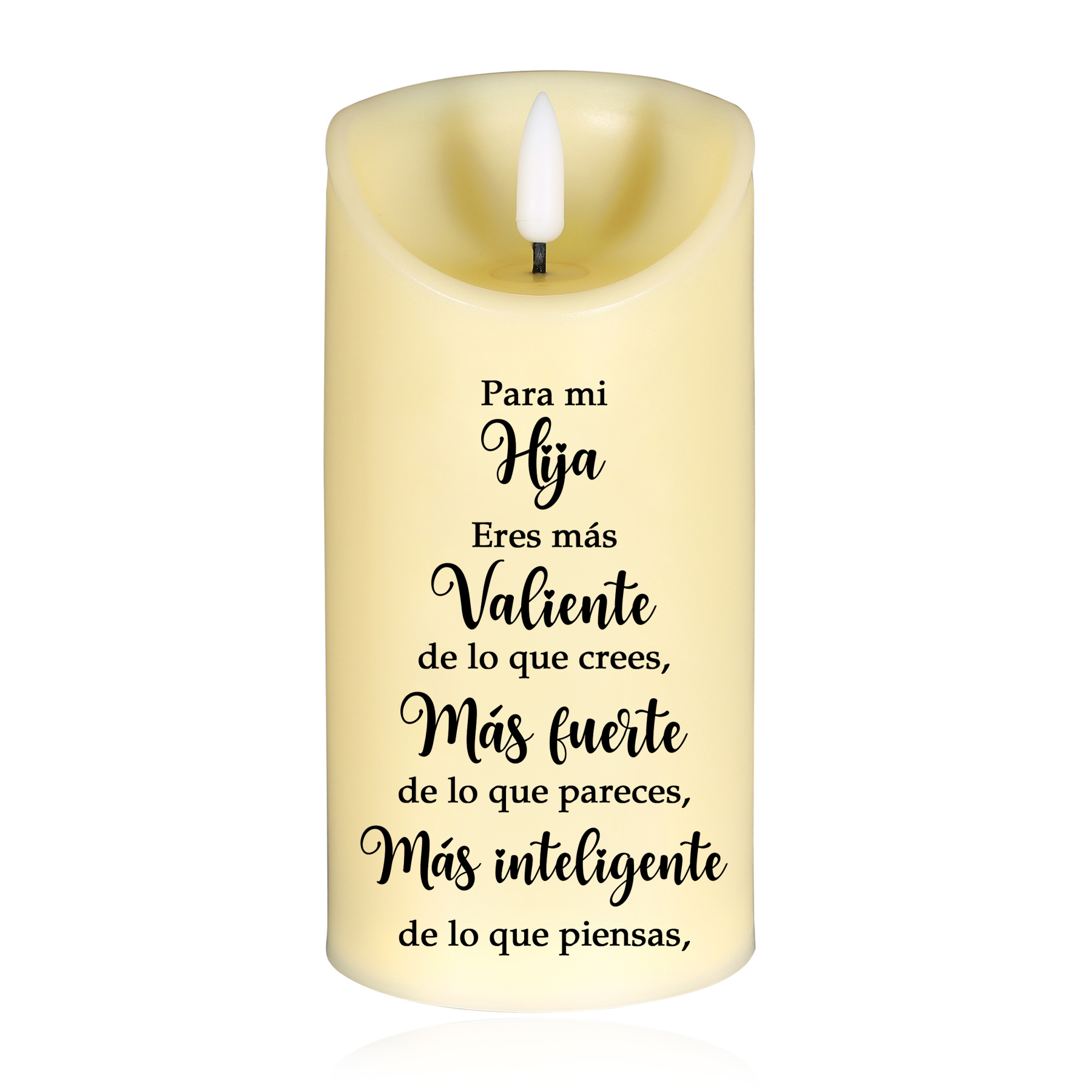 A mi hija-Vela electrónica frases de mamá a hija 2-4 nombres y apariencias personalizados | Jessemade