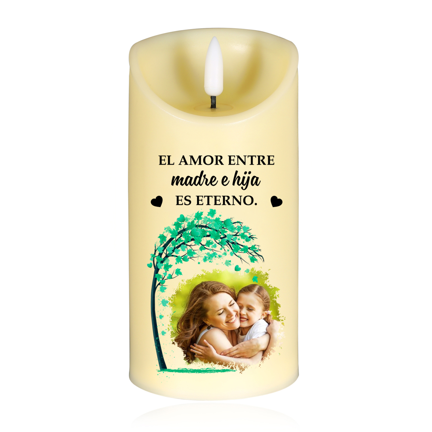 A mi mamá-Vela electrónica madre e hijos 1 foto personalizada | Jessemade