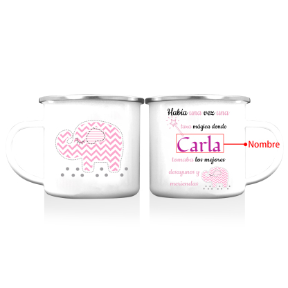 Vuelta al cole-Taza para niños "taza mágica" con 1 nombre personalizado