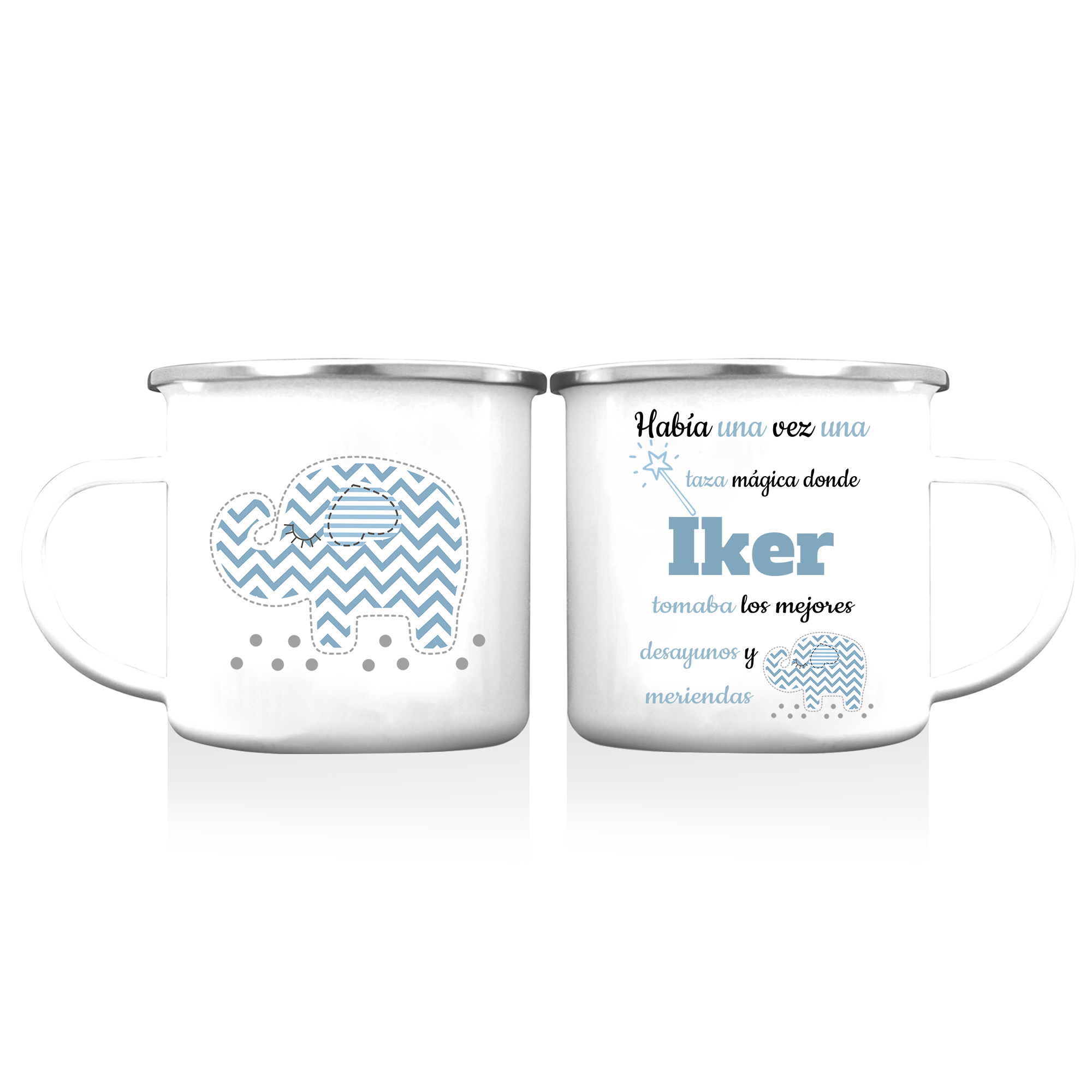 Vuelta al cole-Taza para niños "taza mágica" con 1 nombre personalizado