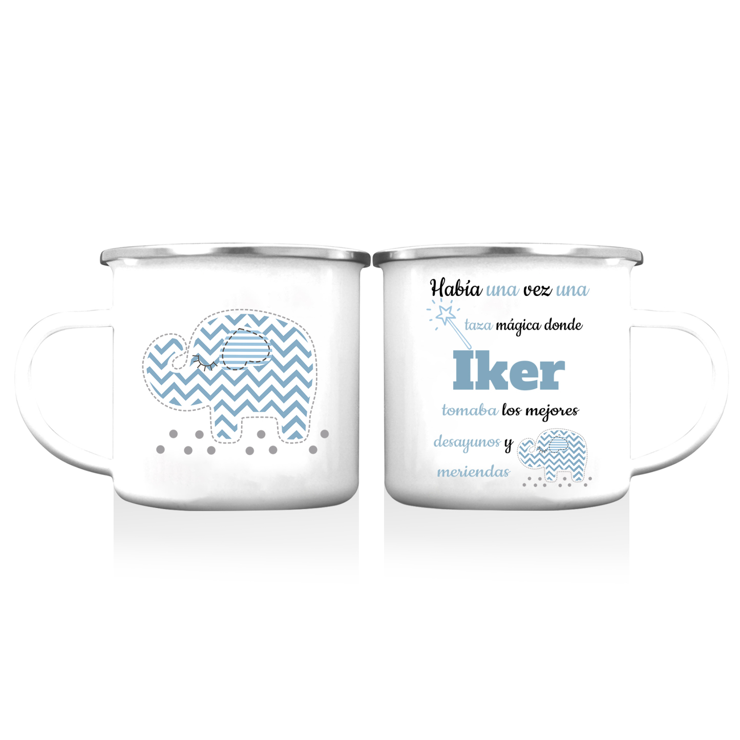 Vuelta al cole-Taza para niños "taza mágica" con 1 nombre personalizado