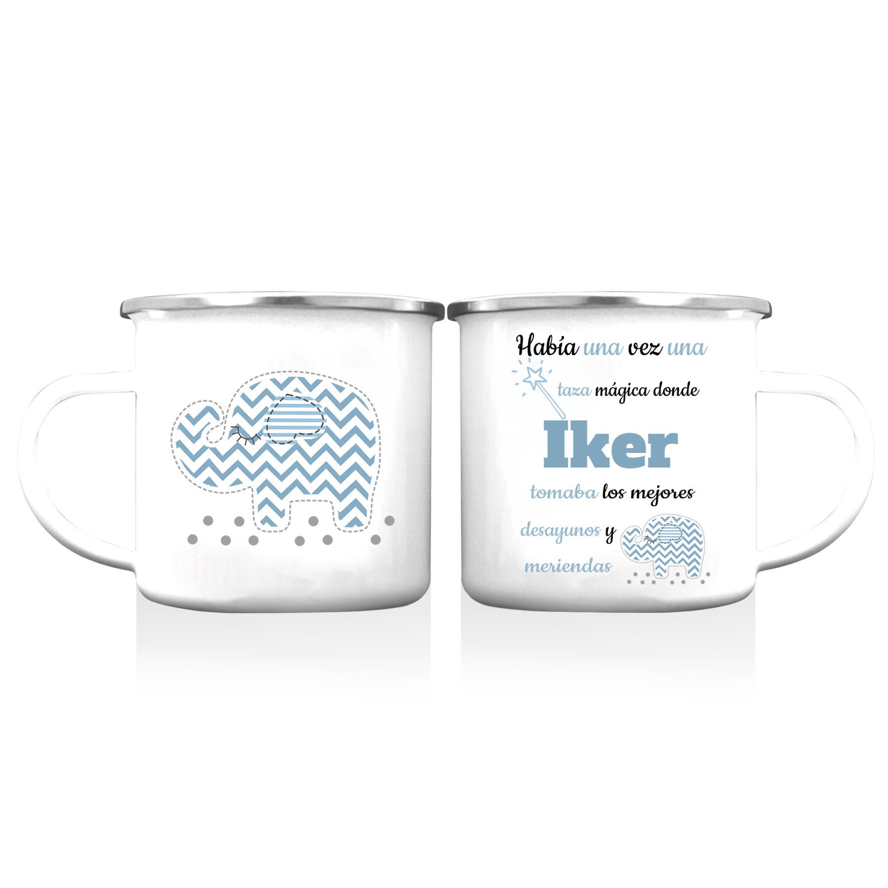 Vuelta al cole-Taza para niños "taza mágica" con 1 nombre personalizado