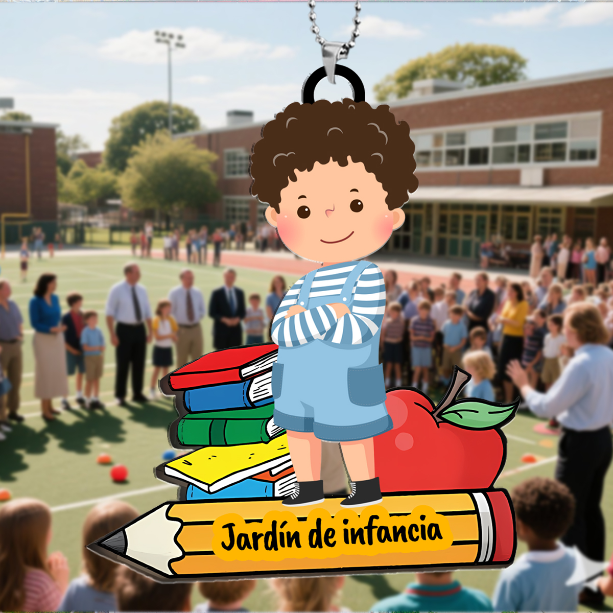 Ornamento acrílico personalizado para la vuelta al cole – Regalo original para una persona especial