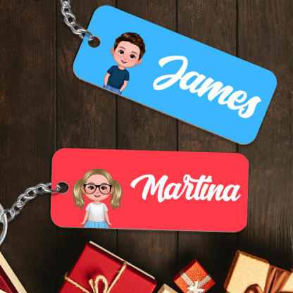 Llavero con nombre personalizado – Regalo ideal para vuelta a la escuela
