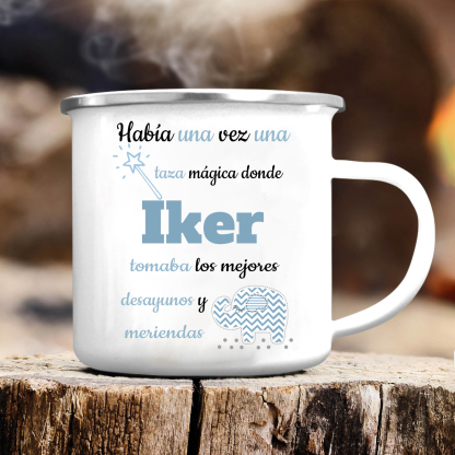 Vuelta al cole-Taza para niños "taza mágica" con 1 nombre personalizado