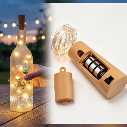 Botella de lámpara personalizada con 2–12 nombres a elegir y motivo familiar de manos y flores, regalo para mamá